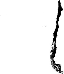 Chile map (Mercator projection)