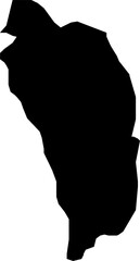 Dominica map (Mercator projection)
