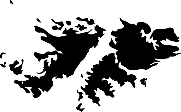 Falkland Is map (Mercator projection)