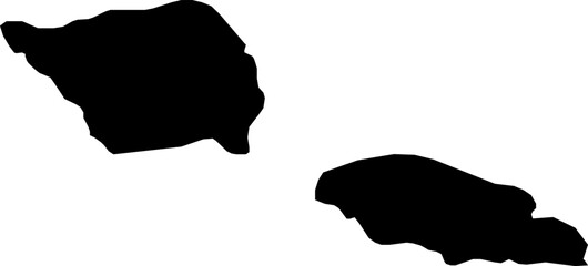 Samoa map (Mercator projection)