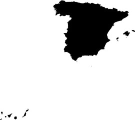 Spain map (Mercator projection)