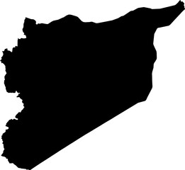 Syria map (Mercator projection)