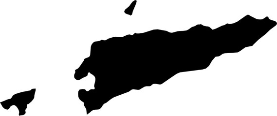 Timor-Leste map (Mercator projection)