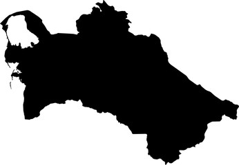 Turkmenistan map (Mercator projection)
