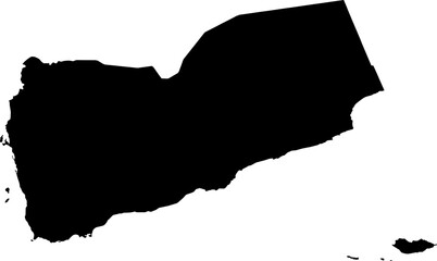 Yemen map (Mercator projection)