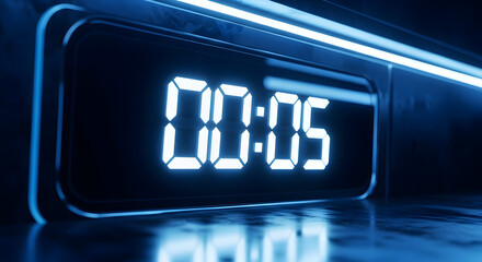 Illuminated Digital Display Glowing In A Futuristic Setting With Neon Accents