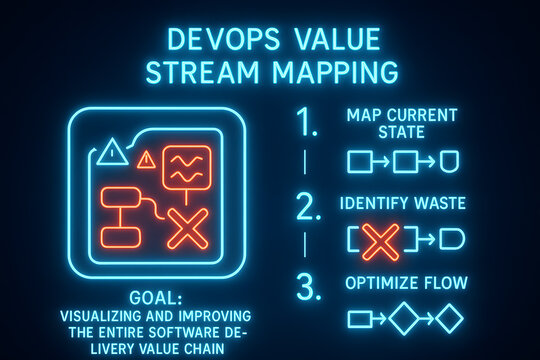 DevOps Value Stream Map with Workflow Optimization for Process Improvement