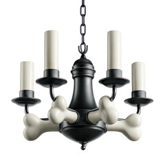 Decorative Bone Chandelier for Halloween Theme Party and Festive Events, Unique Clipart Design for Creative Projects