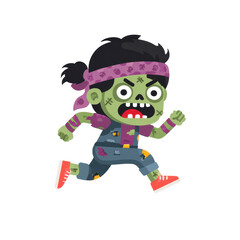 Funny Zombie Character Clipart for Kids Halloween Designs, Perfect for Invitations and Party Decor Elements