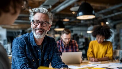 Insightful shot of an industrial psychologist collaborating with HR professionals discussing actionable steps derived from workplace surveys to optimize organizational culture.