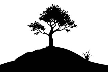 Tree silhouette vector
