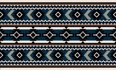 Navajo tribal vector seamless pattern. Native American ornament. Ethnic South Western decor style. Boho geometric ornament. Vector seamless pattern. Mexican blanket, rug. Woven carpet illustration	
