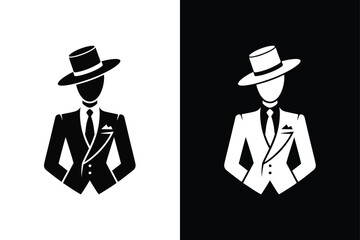 Costume designer icon vector on White Background ,Vector Art Illustration on white background.