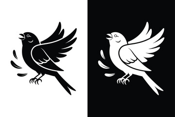 Canary icon vector on White Background ,Vector Art Illustration on white background.