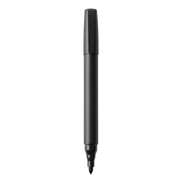 Black felt tip marker pen isolated