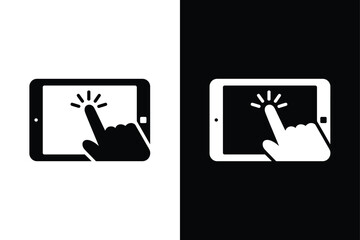 Tablet icon vector on White Background ,Vector Art Illustration on white background.