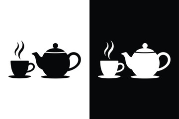 Tea icon vector on White Background ,Vector Art Illustration on white background.