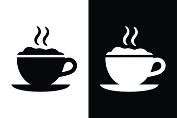 Cappuccino icon vector on White Background ,Vector Art Illustration on white background.