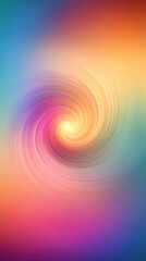 Colorful spiral gradient background with light center and smooth fade