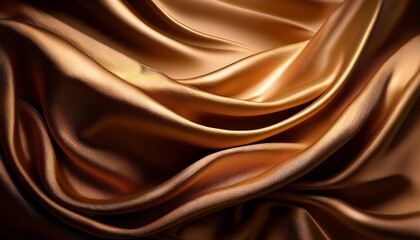 abstract golden fabric undulates softly in the light dust opera bronze veil metallic drape illustration