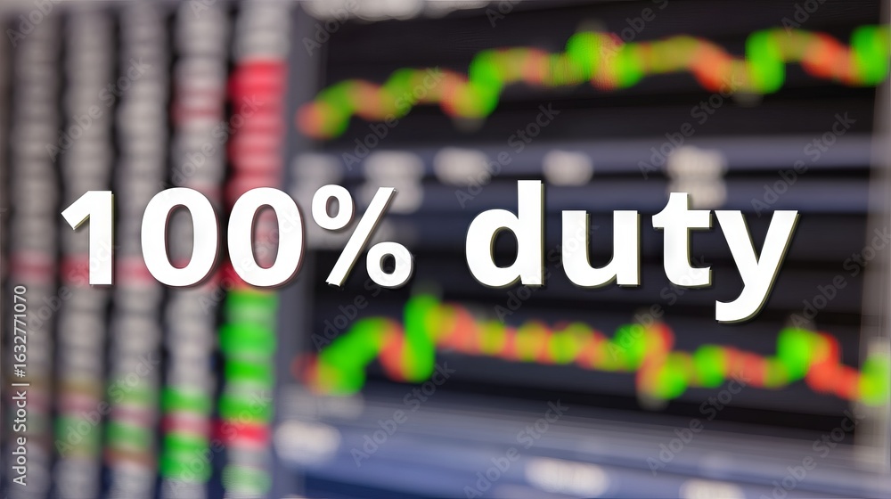 Poster financial data visualization with colorful graphs and charts displaying market trends, featuring the