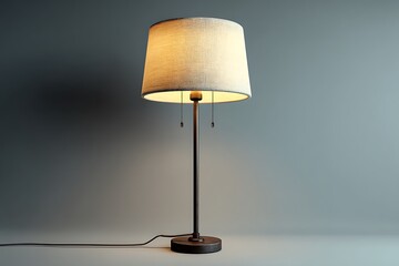 Stylish vertical lamp with pull chain high resolution photo