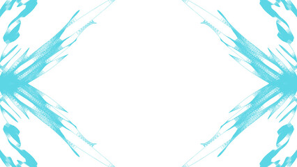 Frame with transparent background in shades of blue