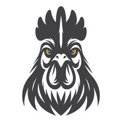 silhouette of chicken on a white background