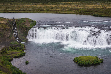 Vatnsleysufoss waterfall commonly known as Faxi in Iceland © Fotokon