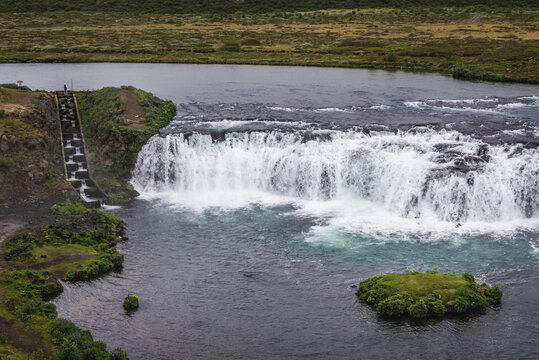 Vatnsleysufoss waterfall commonly known as Faxi in Iceland