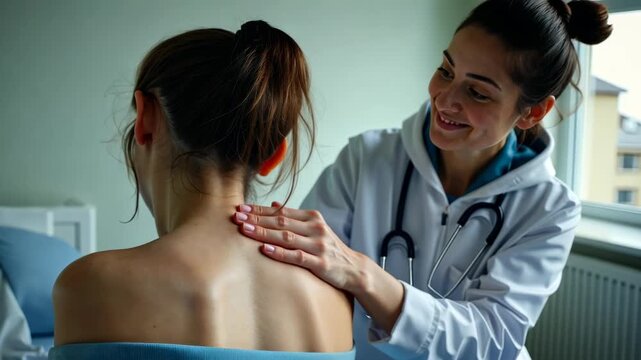 Scoliosis, spinal curvature, treatment options. Spine health. Vertebrae alignment increases standing comfort. Spinal therapy enhances daily activities. Correct posture supports overall wellness.