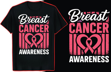 Obraz premium Breast Cancer Awareness T-Shirt Design, In October We Wear Pink Shirt, Pink Ribbon Graphic Tee for Women, Support Fighter Survivor Quote Shirt