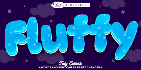  Soft Fluffy Texture Vector Fully Editable Smart Object Text Effect © Anka Design