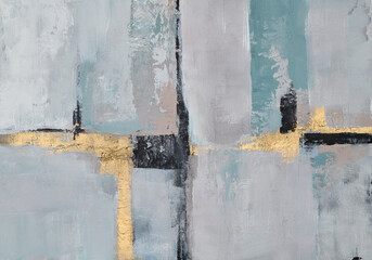 Abstract multicolor painting wtih grunge texture on canvas. Artwork mix brush stroke, splash color and oil, acrylic paint element. Modern contemporary art  for wallpaper background