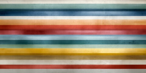 Colorful striped wall with a blue stripe in the middle. The stripes are of different colors