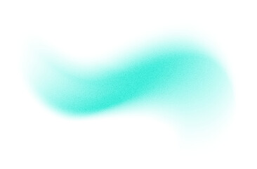 Abstract gradient shape with noise, blue blurred grainy color gradation, vibrant design element. Figure with soft flow effect, isolated on white. Vector illustration.