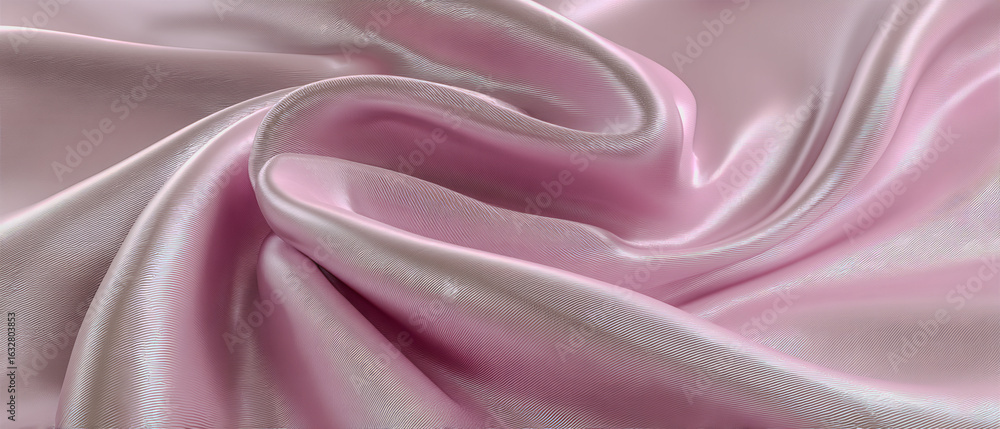 Poster a pink fabric with a wave pattern. the fabric is very soft and looks like it would be comfortable to
