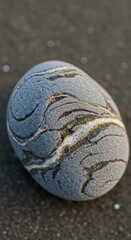 Smooth, patterned stone