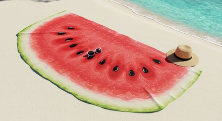 Watermelon beach towel