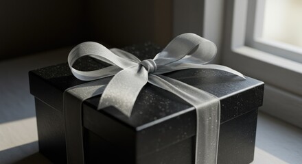 Gift box with ribbon