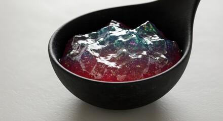 Shiny, textured jelly