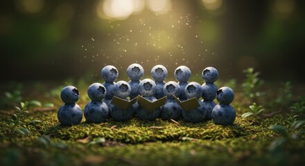 Berries Singing in Forest