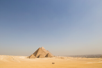 pyramids of giza, cairo, egypt