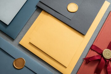 Celebrating academic achievements with elegant envelopes and seals during the first bell ceremony at a university