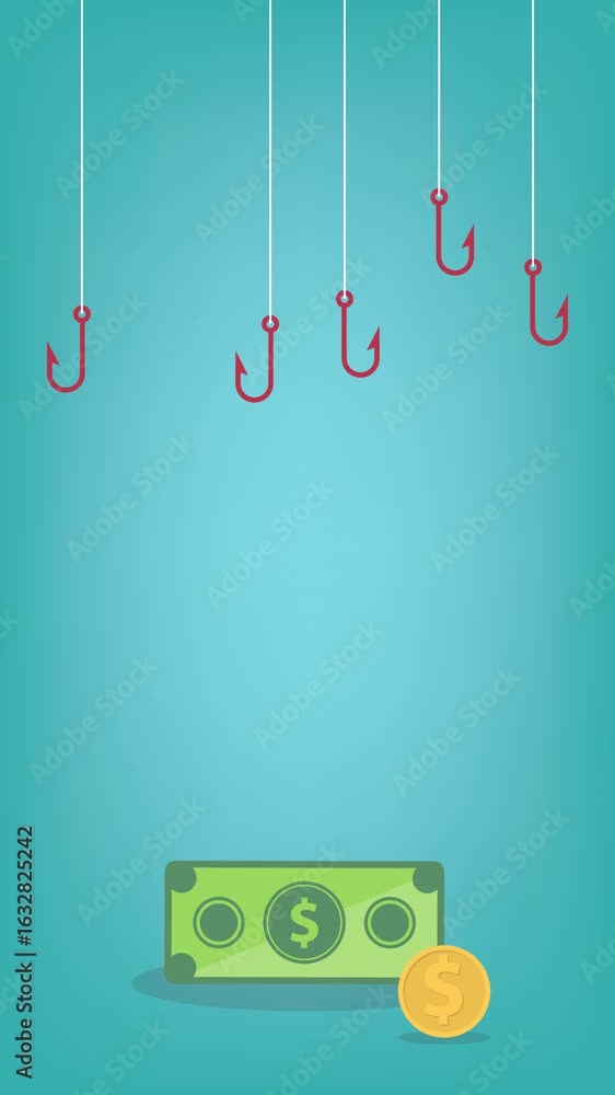 Poster hacker attack. hackers and cybercriminals phishing, theft, stealing money. hacking and web security.