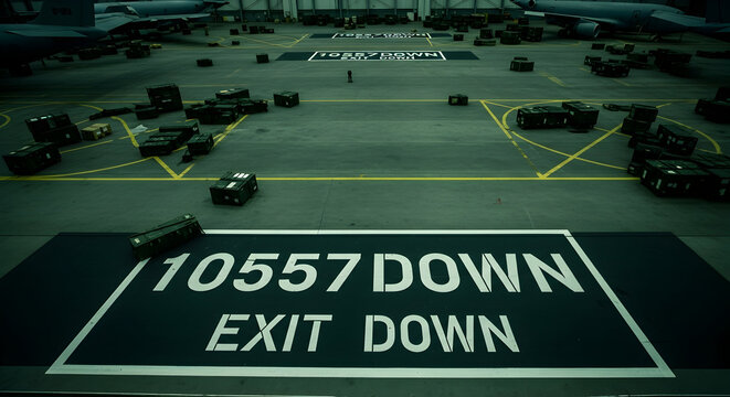 Operational Readiness With Aircraft and Cargo Containers In Hangar Space