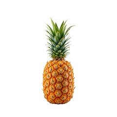 Fototapeta premium Fresh and Juicy Pineapple Isolated on Transparent background for Food Art