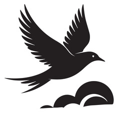 Obraz premium Illustration of a green bird perched on a branch with leaves, a symbol of nature, spring, and wildlife, perfect for graphic design, decoration, and artistic projects isolated on white background