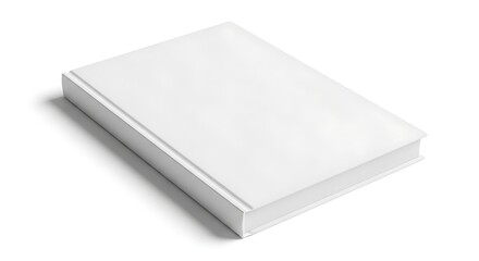Closed White Hardcover Book Mockup &ndash; Front Cover Top View