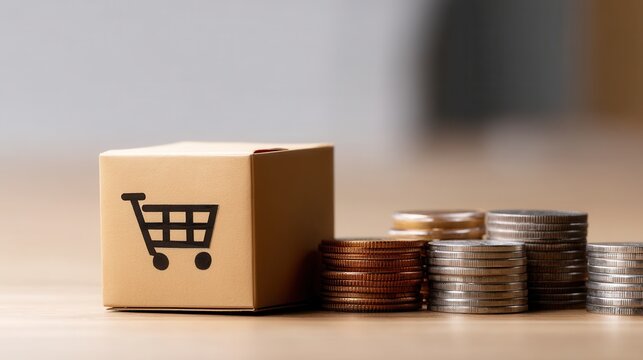 E-commerce Transactions With Secure Payment Gateways Using Shopping Cart Symbols